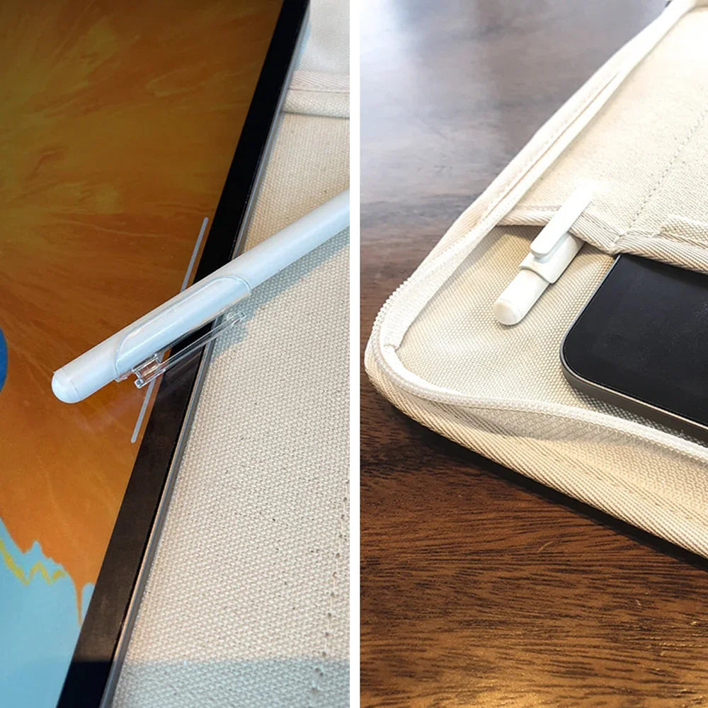 Araree A-Clip For Apple Pencil 2 Pcs Set - Clear And White - Tashqila Araree A-Clip For Apple Pencil 2 Pcs Set - Clear And White - Tashqila